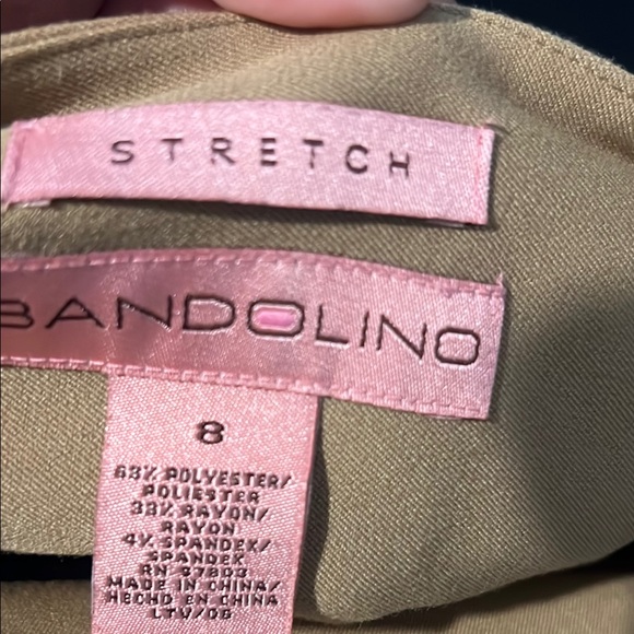 Bandolino Tan Midi A-Line Skirt size 8 - Picture 2 of 4